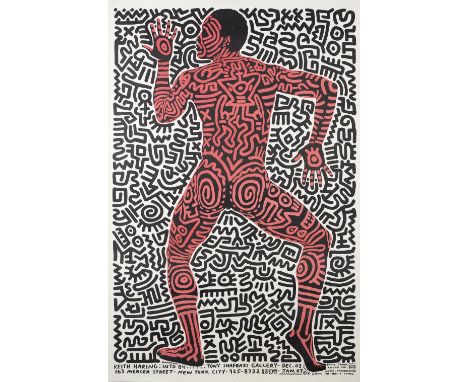 Keith Haring (American, 1958-1990)Into 84  Lithographic poster printed in colours, 1984, on wove, from the edition of an unkn