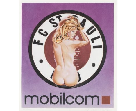 Mel Ramos (American, 1935-2018)Mobilcom - FC St. Pauli I; FC St. Pauli II Two offset lithographs printed in colours, 2003, on