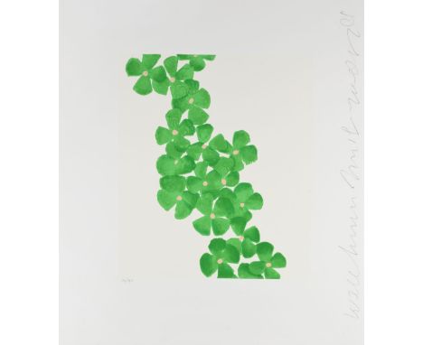 Donald Sultan (American, born 1951)Wallflower 6, from 'Wallflowers Suite' Screenprint in colours, 2008, on wove, signed with 