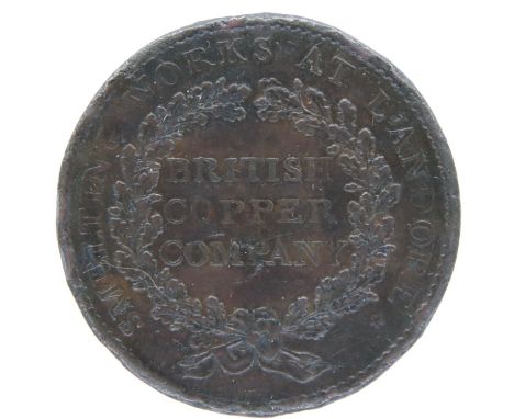 1812 Essex Smelting Copper Works One Penny Token - Walthamstow. P&amp;P Group 1 (£14+VAT for the first lot and £1+VAT for sub