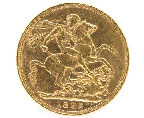 1895 gold sovereign of Queen Victoria. P&amp;P Group 1 (£14+VAT for the first lot and £1+VAT for subsequent lots) 