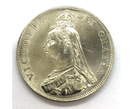 1887 silver Double Florin of Queen Victoria. P&amp;P Group 1 (£14+VAT for the first lot and £1+VAT for subsequent lots) 