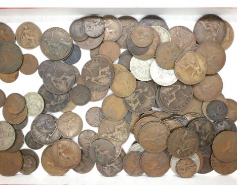 Collection of mixed coins of Edward VII and George V including some silver, (combined silver weight 80g). P&amp;P Group 2 (£1