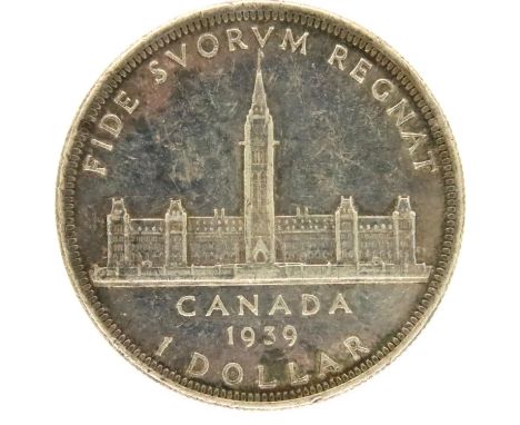 1939 silver Dollar of Canada - George VI. P&amp;P Group 1 (£14+VAT for the first lot and £1+VAT for subsequent lots) 