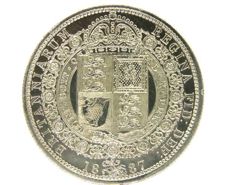 1887 silver Half Crown of Queen Victoria. P&amp;P Group 1 (£14+VAT for the first lot and £1+VAT for subsequent lots) 