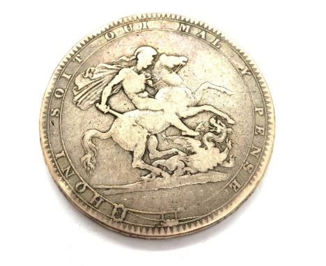 1819 silver Crown of George III. P&amp;P Group 1 (£14+VAT for the first lot and £1+VAT for subsequent lots) 