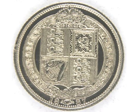 1887 silver Sixpence of Queen Victoria. P&amp;P Group 1 (£14+VAT for the first lot and £1+VAT for subsequent lots) 