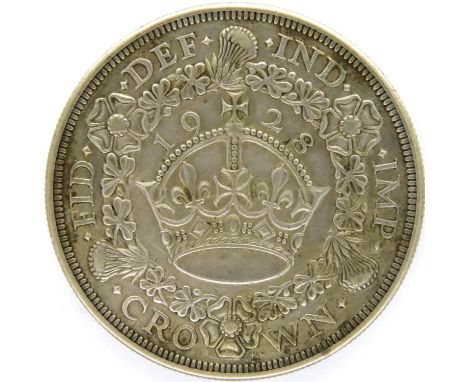 1928 silver Crown of George V. P&amp;P Group 1 (£14+VAT for the first lot and £1+VAT for subsequent lots) 