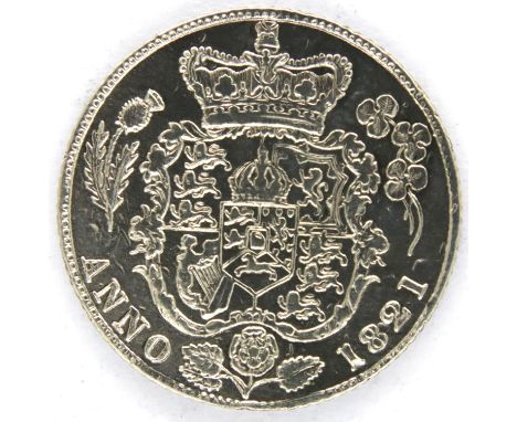 1821 silver Sixpence of George IV - Laureate head. P&amp;P Group 1 (£14+VAT for the first lot and £1+VAT for subsequent lots)