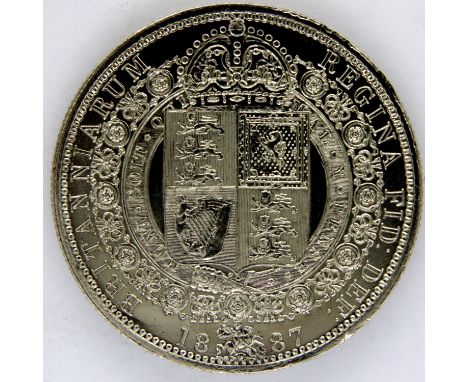 1887 silver Half Crown of Queen Victoria. P&amp;P Group 1 (£14+VAT for the first lot and £1+VAT for subsequent lots) 