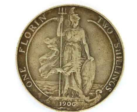 1906 silver Florin of Edward VII. P&amp;P Group 1 (£14+VAT for the first lot and £1+VAT for subsequent lots) 