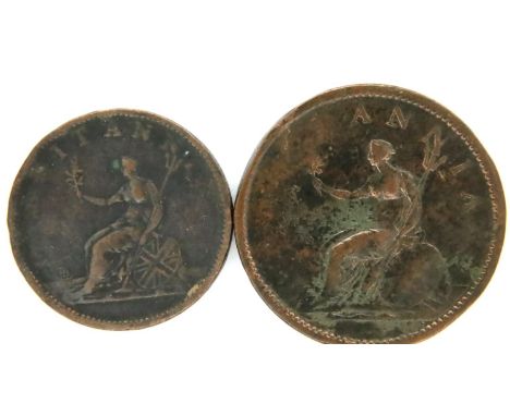1806 copper Penny and Half Penny of George III. P&amp;P Group 1 (£14+VAT for the first lot and £1+VAT for subsequent lots) 