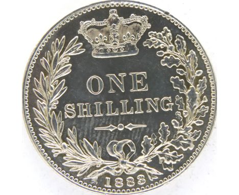 1883 silver Shilling of Queen Victoria. P&amp;P Group 1 (£14+VAT for the first lot and £1+VAT for subsequent lots) 