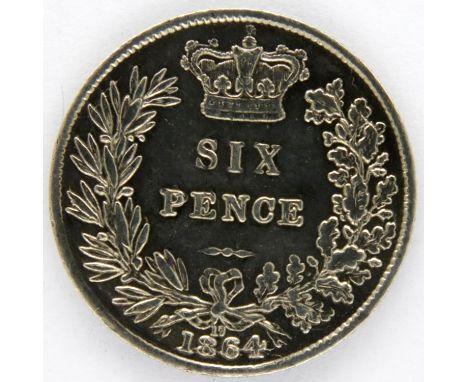 1884 silver Sixpence of Queen Victoria. P&amp;P Group 1 (£14+VAT for the first lot and £1+VAT for subsequent lots) 
