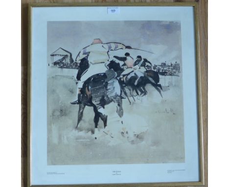 Joseph Crawall framed print "The Finish"52 x 55cm