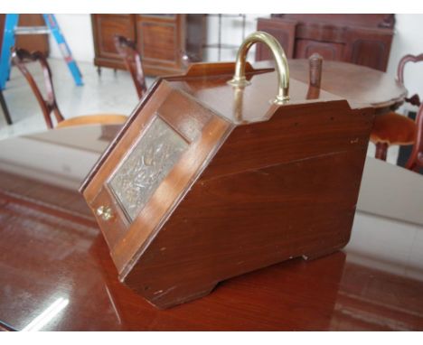 Vintage timber coal box