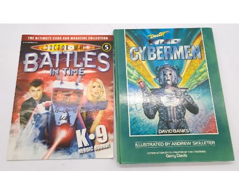 Doctor Who Signed Collectibles Includes Battles in Time Magazine Signed by K-9 Voice Actor John Leeson &amp; Doctor Who Cyber