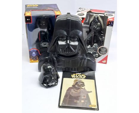 Mixed lot of Darth Vader ItemsJustoys Darth Vader Carry Case 1994 released for the Star Wars Bendems line. See photos for ins