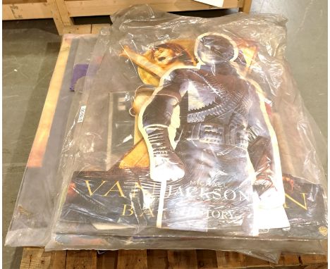 Quantity of Music/Stage Cardboard Standees Includes Michael Jackson, Vanhallen, Enya with others. Fair to Fair Plus