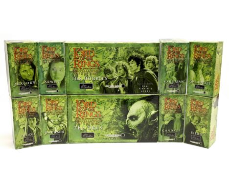 Britains, The Lord of the Rings The Fellowship of the Ring hand painted collectable figures, to include Orcs, Hobbits, Bilbo 