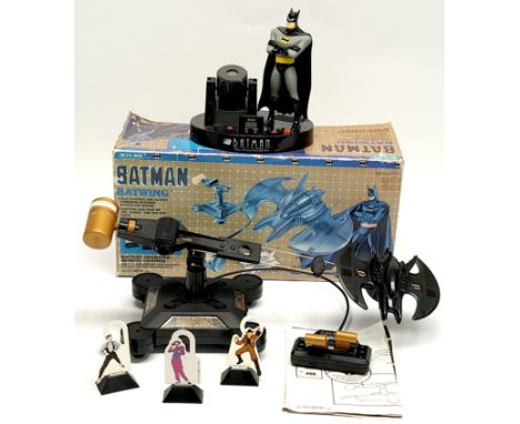 Blue Box Batman Battery Operated Remote Control Batwing, Complete, Good Plus, within Good opened box with instructions. Untes