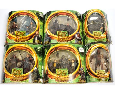 Toy Biz The Lord of the Rings The Fellowship of the Rings action figures x four dual packs and two x single figures, includin