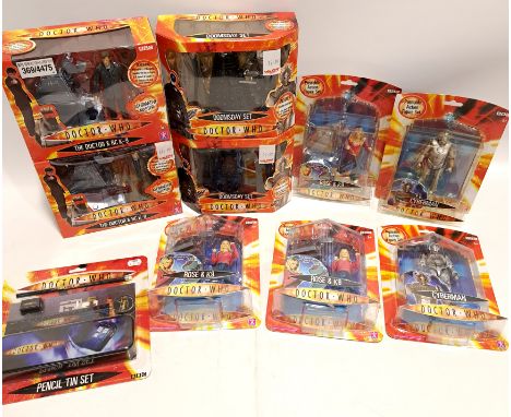 Quantity of Doctor Who Collectibles Includes Character Rose &amp; K-9 Action Figures, Doomsday Set, The Doctor &amp; RC K-9 B