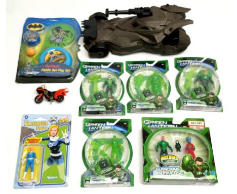 Mattel, Hasbro &amp; Corgi, Superhero related figures, playset &amp; loose vehicles, to include Mattel Green Lantern figures,