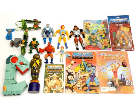 Mattel, LJN, Playmates &amp; similar, group of action figures, books &amp; others, to include Thundercats, Teenage Mutant Nin
