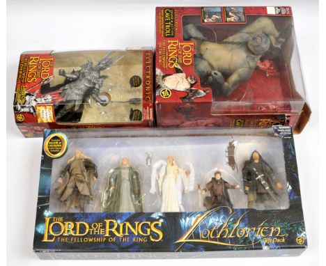 Toy Biz The Lord of the Rings The Fellowship of the Ring action figures: (1) Lothlorien gift pack, Excellent to Excellent Plu