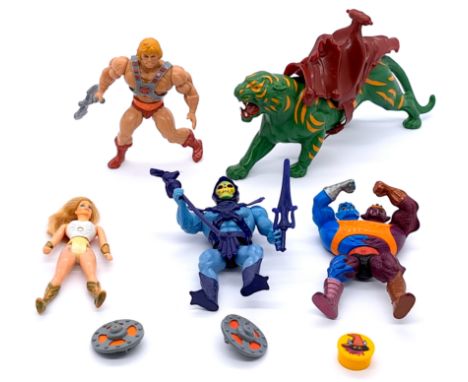 Mattel loose vintage Masters of the Universe figures, most incomplete, Good. See photo.&nbsp;