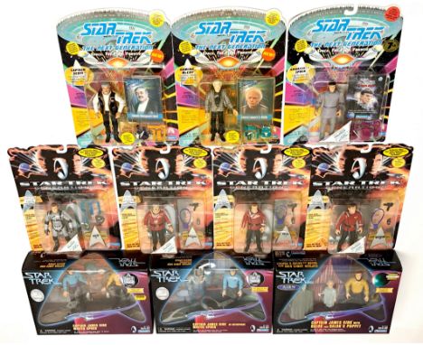 Quantity of Playmates Star Trek action figures &amp; multi-figure packs, consisting of Generations, Next Generation, Alien Se