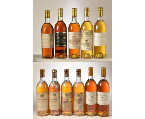ChateauRieussec 2 bts 1985 1 bt 1988 ChateauFilhot 1 bt 1985 ChateauClimens 2 bts 1985 ChateauRieussec 1 bt 1990 ChateauGuira