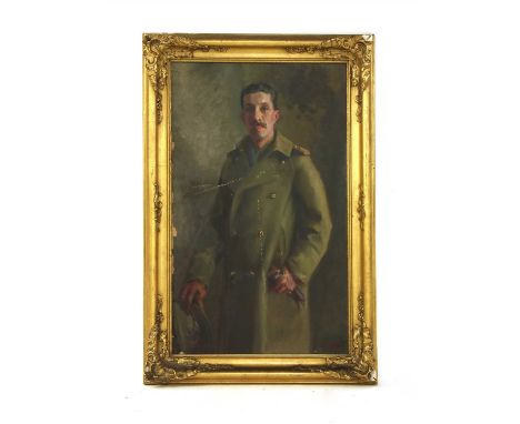 Gerald Goddard Jackson (1878-1941) PORTRAIT OF EDWARD NATHANIEL DRURY-LOWE IN UNIFORM signed and dated `G. Goddard Jackson, 1