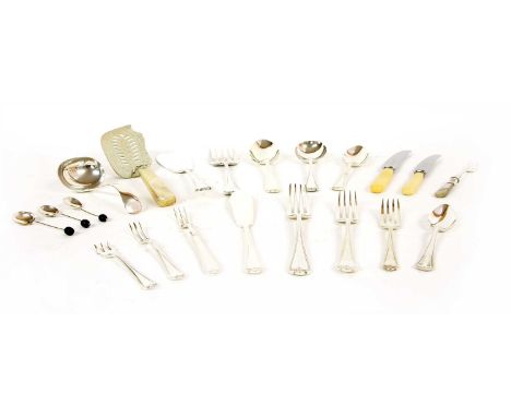 A part canteen of silver plated flatware and cutlery The Betty and Barry Power Collection