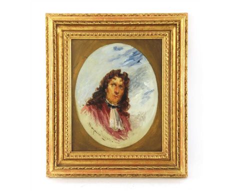 Seymour Luca s (British, 18 th century) STUDY PORTRAIT OF A GENTLEMAN Signed l.l., oil on canvas Feigned oval 27 x 21cm Prove