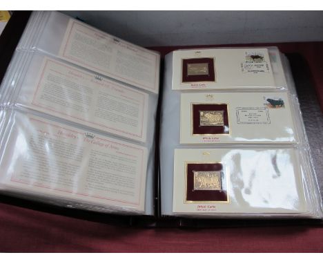 A Collection of GB First Day Covers, with 22 carat gold replicas attached fifty four covers in excellent condition.