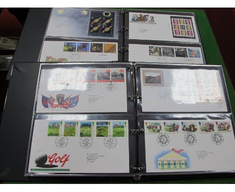 GB - 145 FDC's Between 1992 and 2012, in two albums plus London Olympic Medal Winners Stamps for Victoria Pendleton and Ben A