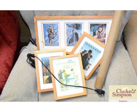 A quantity of various vintage style prints
