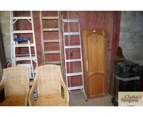 A set of aluminium steps / ladder