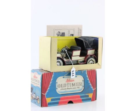 Boxed Schuco Old Timer Mercedes Simplex anno 1902 1229 in vg condition, box good with corner wear, with inner display card an