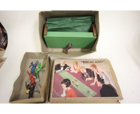 Vintage boxed Escalado by Chad Valley with four horses boxed separately