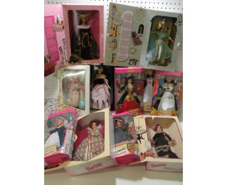 Barbie - Four Boxed Mattel 'Great Eras Collection' Barbie Dolls (Elizabethan Queen, Egyptian Queen, Medieval Lady and Victori