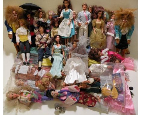Large Quantity of Loose Mattel Barbie Dolls including Sleeping Beauty, Hercules & Mary Poppins plus Three Loose Tressy Dolls,
