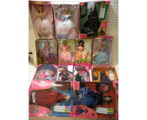 Barbie - Thirteen Boxed Mattel Barbie Dolls - Very Velvet Kira, Very Velvet Christie, Very Velvet Teresa, Magic in Velluto, R