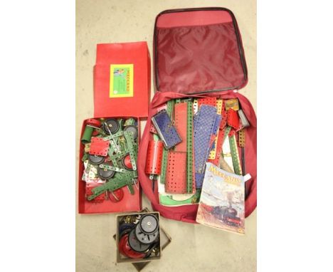 Case of vintage Meccano including box for Accessory Outfit 6A