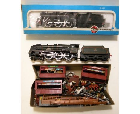 Boxed OO Gauge Airfix 0-6-0 BR Midland Region Engine and Tender no. 54123-9 together with an Airfix 4-6-0 BR Royal Scot Midla