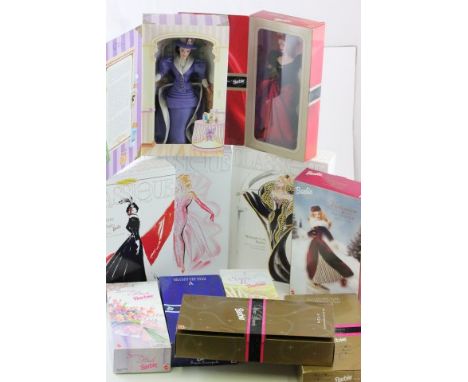 Barbie - Five Boxed Mattel 'Avon Perfume' Barbie Dolls plus Three Boxed Mattel 'Classique Collection' Barbie Dolls (Romantic 
