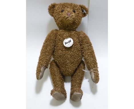 32cm Steiff Bear no 748 of 3000 made of paper plush replicating plush made post war comes with book, certificate, boxed with 