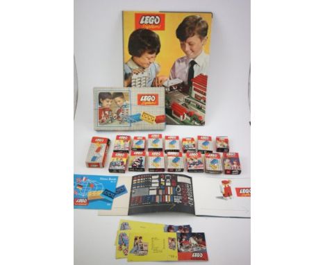 Good Group of Vintage Boxed Lego Systems Lego including Set 700/3 and Fifteen Smaller Boxes including 270 Motorbikes together